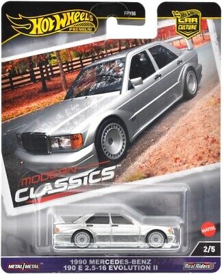 s-l4002017.jpg Hot Wheels Premium Modern Classics 1990 Mercedes-Benz 190 E 2.5-16 Evo II, silver 2/5