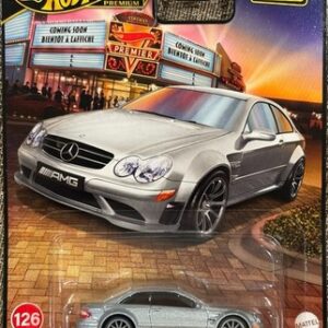 Hot Wheels Premium 2025 Boulevard - 2008 Mercedes Benz CLK 63 AMG black Series, silver