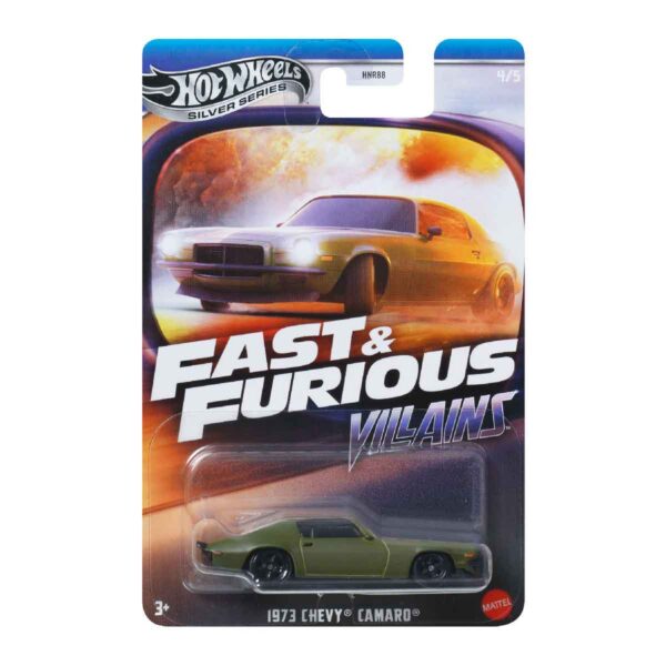 Hot Wheels 1973 Chevrolet Camaro "F-BOMB" (New Model) - Fast & Furious Villains