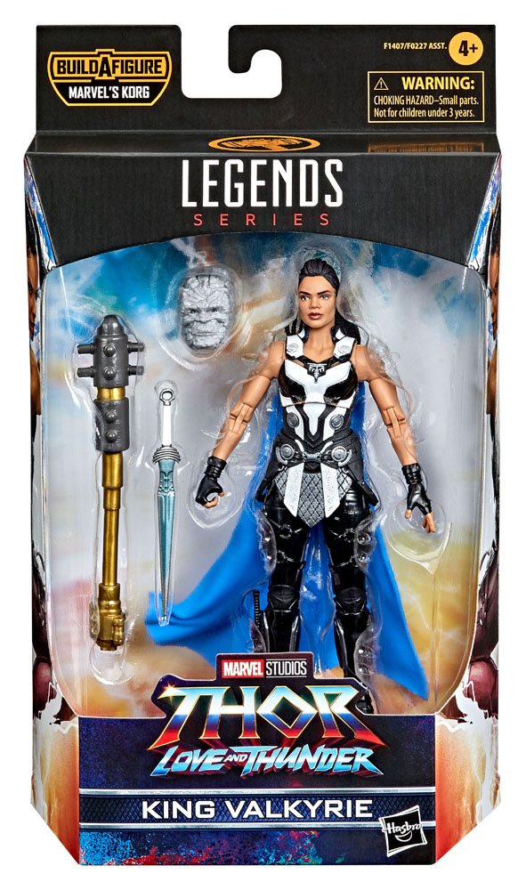 Thor: Love and Thunder Marvel Legends Series Action Figure 2022 Marvel's Korg BAF #3: King Valkyrie