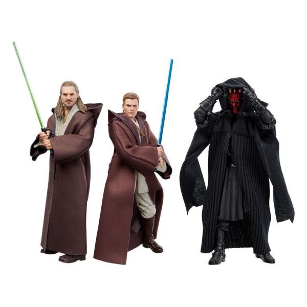 Star Wars Episode I Black Series Action Figure 3-Pack Qui-Gon Jinn, Darth Maul, Obi-Wan Kenobi