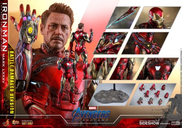 Avengers: Endgame MMS Diecast Action Figure 1/6 Iron Man Mark LXXXV Battle Damaged Ver.