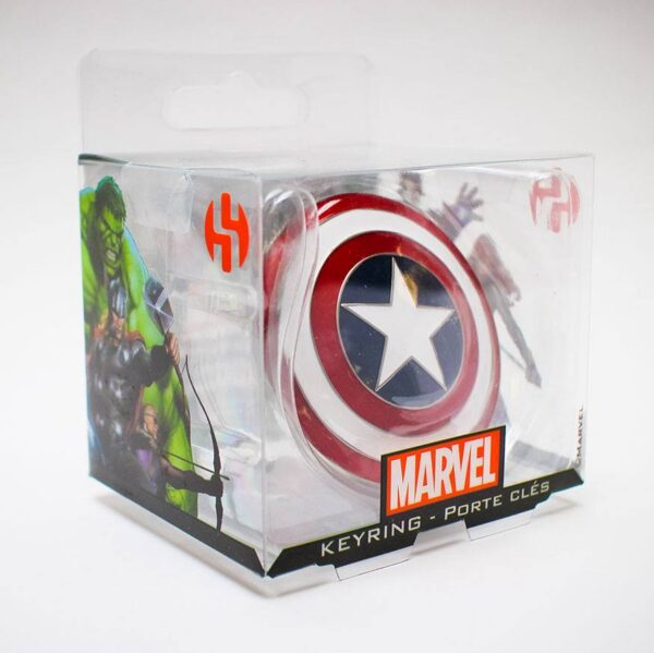 Kovová klíčenka Marvel Comics Captain America Shield